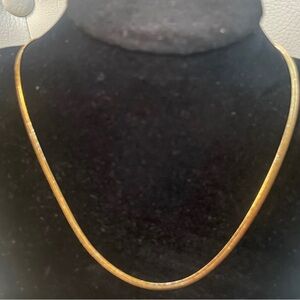 GoldTone Slinky Snake Chain Necklace